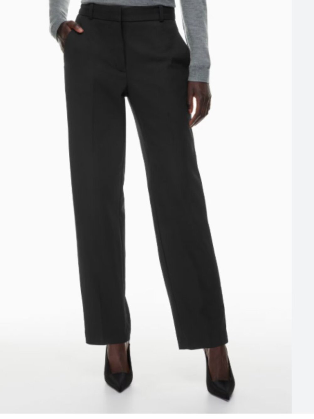 Babaton Aritzia Command Pant Mid-rise straight-leg pants trousers 6
